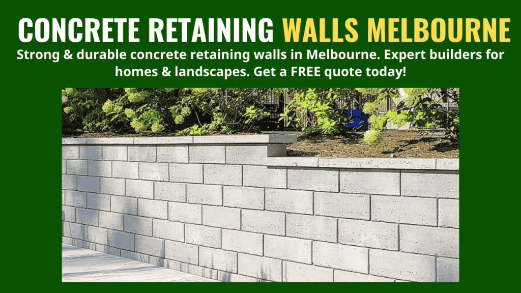Concrete Retaining Walls Melbourne