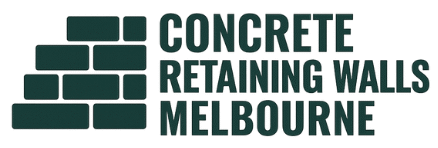 concrete retaining walls Melbourne logo
